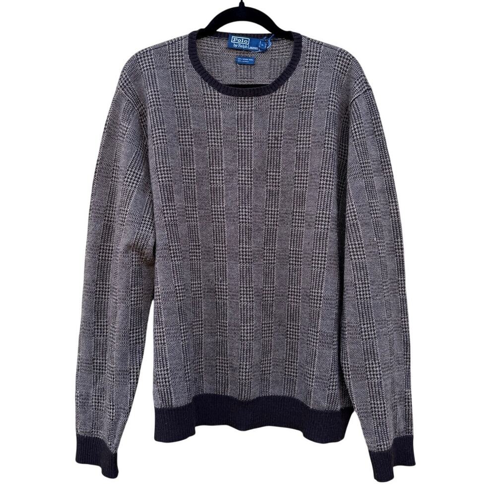 Polo Ralph Lauren Merino Wool Alpaca Blend Crewneck Sweater in Brown Size XL